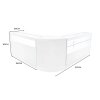 Adonis LED Shop Counter Set B1500, C1500 & CM60 - White
