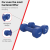 Neoprene Dumbbell Set – 1.5KG, 2KG & 2.5KG Pairs, Home Gym Starter Weight Bundle