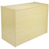 MonsterShop Saturn Shop Counters Set & Glass Retail Showcase Cabinet Display, Maple, Melamine MDF