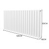 Oval Column Radiator – 600mm x 1200mm – White