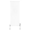 Flat Single Column Radiator & Valves - 1600mm x 560mm - White