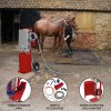 Portable Horse Shower With Steel Trolley Red 18L Tankless Instant Hot Water Gas Boiler LPG Heater 10m Water Hose & 9-Pattern Spray Gun Camping Outdoor 10