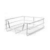 KuKoo 4 x Kitchen Pull Out Soft Close Baskets, 400mm Wide Cabinet, Slide Out Wire Storage Drawers