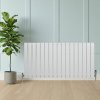 Flat Single Column Radiator - 600 x 1190mm - White