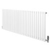 Oval Single Column Radiator & Valves - 600mm x 1620mm - White
