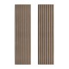 Acoustic Slat Wall Panels x 2 - Light Walnut