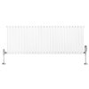 Oval Single Column Radiator & Valves - 600mm x 1620mm - White