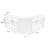 Helios LED Shop Counter Set CM60 & 2 x K1500 - White