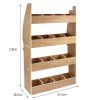 Nissan Primastar Plywood Van Rack Racking Unit Tool Storage Ply Toolbox Shelves Shelving Rack Unit Organiser removable dividers Driver & Passenger Side 4 Shelves 16 Compartments 116 x 67.5 x 28.5cm