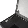 Aluminium Tool Box 35L Lockable Chest 2 Keys Trailer Truck Van Locker Boxes Storage Heavy Duty Checker Plate Rubber Base Liner & Seal Gas Struts Carry Case Small 26