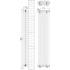 Traditional 4 Column Radiator - 1800 x 380mm - Black