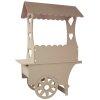 KuKoo Mini Candy Cart, Wedding Favours Sweet Stall Birthday Christening, MDF Table Wood Stand