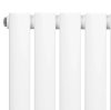 Oval Single Column Radiator - 600 x 1620mm - White