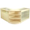 MonsterShop Retail Counter Maple Shop Display Storage Cabinets Lockable Showcase Aquarius