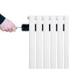 Oval Single Column Radiator & Valves - 1600mm x 600mm - White