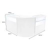 Adonis LED Shop Counter Set B900, C900 & CM60 - White