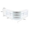 Retail Bundle: White Astro LED Shop Counter, 40 Scarlet Red Heavy Duty Carpet Tiles (10m²), & 5 Counterfeit Money Detector Pens