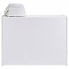 Retail Shop Counter Till Block Product Showcase Display Storage Cabinet Shelves White - A1200