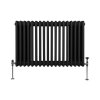 Traditional 3 Column Radiator - 600 x 832mm - Black