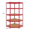 Z-Rax Corner Racking Garage Shelving / 90cm x 183cm x 45cm Storage Racking Unit / 5 Shelves MDF & Steel / 1325kg capacity / 265kg per shelf