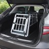 Pet Car Transport Crate Cage Aluminium Travel Box Trapezoidal Dog Cat Puppy Carrier Estate Vehicle 1 Door 50 x 54 x 69cm | FREE Plastic Washable Mat