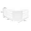 Aries LED Shop Counter Set CM60, TB60 & 2 x K1200 - White