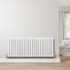 Oval Single Column Radiator - 600 x 1440mm - White
