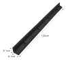 Flexible Lawn Edging Garden Border Grass Pathways Path Edge Vegetable Plot Flowerbed Raised Borders Rubber Artificial Grass Black | Pack of 24 x 1.2m