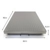 T-Mech Industrial Floor Platform Weighing Scales, 90cm x 60cm, Stainless Steel