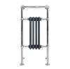 Traditional Heated Towel Rail Radiator - 950mm x 480mm - Anthracite Grey