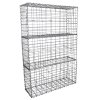 Gabion Baskets Mesh Wire Cages Galvanised Steel Stone Basket Outdoor Spiral Planter Garden Retaining Wall / 100 x 50 x 30cm / 3 Pack