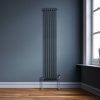 Traditional 2 Column Radiator - 1800 x 292mm - Anthracite Grey