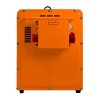 Silent Diesel Generator Three Phase ATS 6.5kVA 6500W 13HP 230V \ 400V Electric Start Closed Frame Emergency Power 4 Portable Wheels Black Powder Coated Steel 20L Fuel Capacity Tool Kit & Funnel