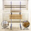 Spray Drying Rack Blue Trolley Eco Spray Paint Shop Woodworking Dry Storage 4 Heavy Duty 360 Degree Castors Mobile 15 Layers 20kg Per Layer 300kg Total Capacity Adjustable Width 175 H x 35/66 W x 55 D