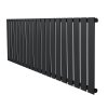 Flat Single Column Radiator - 600 x 1400mm - Anthracite Grey