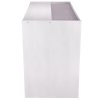 Retail Glass Shelf Product Display Shop Counter Showcase Lockable Cabinet Unit White - K1200