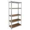 Monster Racking E-rax Shelving cabinet - 90x40x180 cm - Silver - 100% boltless - Load capacity: 200 kg per shelf - metal storage rack