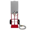Portable Horse Shower With Steel Trolley 18L Tankless Instant Hot Water Gas Boiler LPG Heater 0-75C 10m Water Hose & 9-Pattern Spray Gun Camping Outdoor