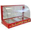 KuKoo 90cm Electric Food Warmer Cabinet, Red, 95cm x 59cm x 45cm, Steel, Glass