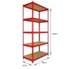 1 x Z-Rax Corner Garage Racking Unit & 2 x Single Racking Storage Units / 5 Steel & MDF Shelves / 3975kg capacity / 4925kg per shelf / Free Rubber Mallet