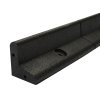 Flexible Lawn Edging Garden Border Grass Pathways Path Edge Vegetable Plot Flowerbed Raised Borders Rubber Artificial Grass Black | Pack of 24 x 1.2m
