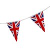 Union Jack Flag Bunting - 10m Durable Fabric - British Decor, Perfect for Indoor/Outdoor Events, Royal Celebrations & National Holidays