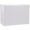 Retail Shop Counter Till Block Product Showcase Display Storage Cabinet Shelves White - A1200