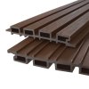 WPC Slatted Wall Cladding x 4 Panels – Brown