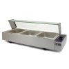 KuKoo Wet Well Catering Bain Marie Food Warmer Display, 3 Pan, 1/2 GN, 1.5kW, Stainless Steel
