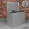 Large Storage Feed Bins 64L Galvanised Metal Waterproof Rodent Proof Outdoor Farm Garden Stables Animal Lockable Container Free Pad Lock | 2 Compartments