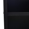 Retail Shop Counter Till Block Product Showcase Display Storage Cabinet Shelves Black - A1200