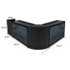 Aries LED Shop Counter Set CM60, TB60 & 2 x K1200 - Black