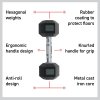 Body Revolution Hex Dumbbells 12.5kg Pair