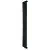 Flat Single Column Radiator - 1600 x 280mm - Black